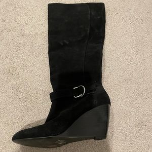 BCBG knee high suede boots